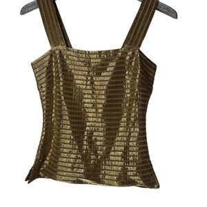 Vintage Metallic Gold Calvin Klein Tank